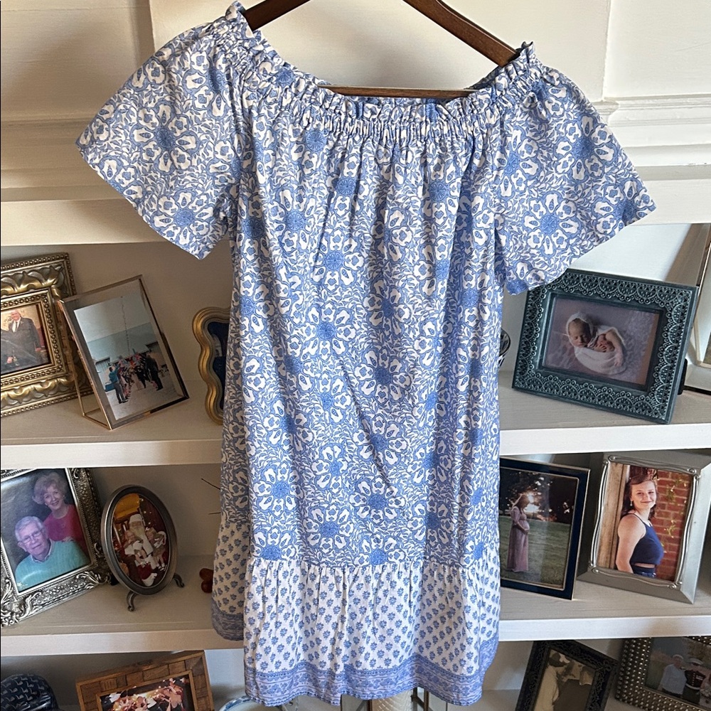 Vineyard Vines Blue and White Cotton Dress